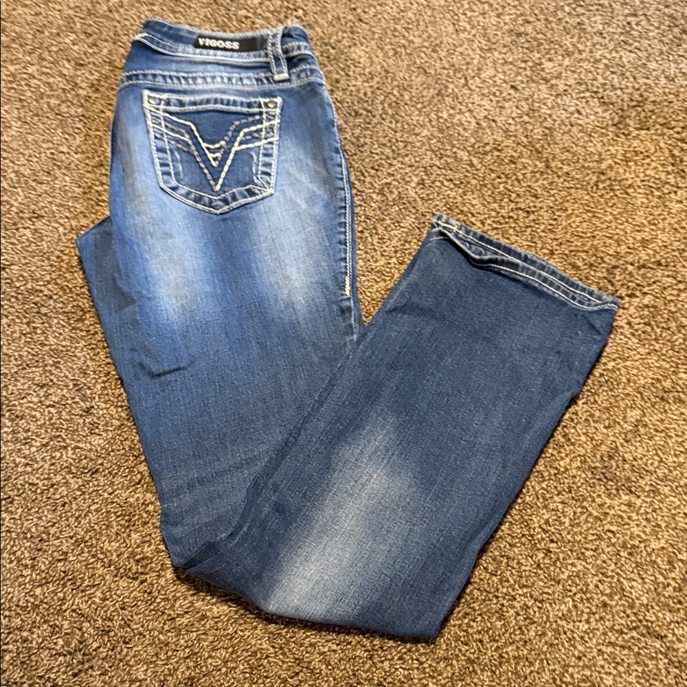 Vigoss Women's Dark Blue Boot Cut Jeans